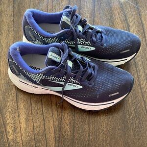 Brooks Ghost 14 Running Shoes Women’s Size 9 – Blue/Green (Heel Hole)